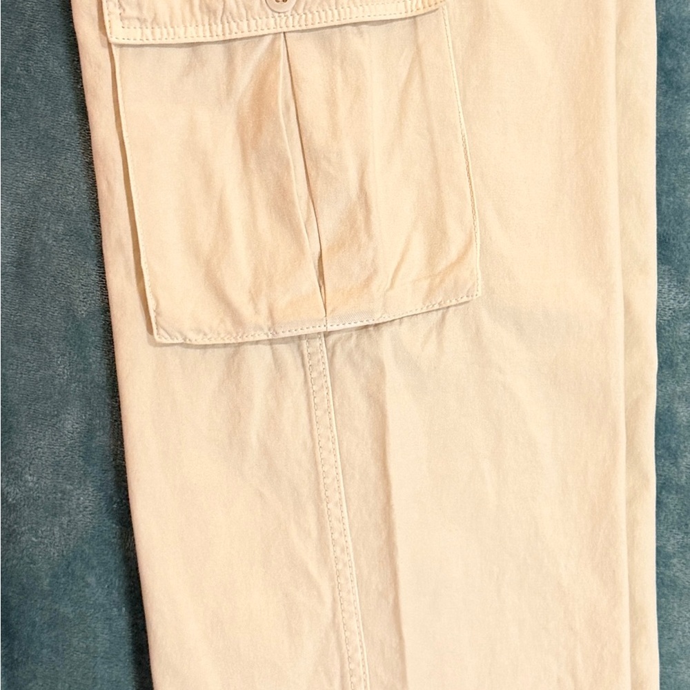 Madewell Garment-Dyed Low-Slung Straight Cargo Pants vintage linen